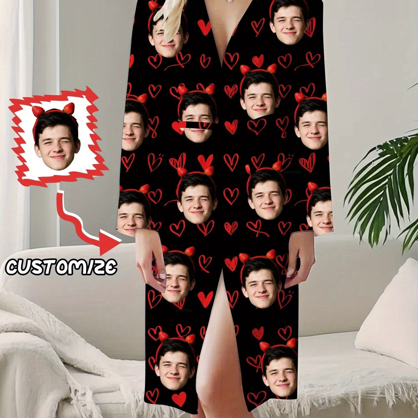 Pigiama Personalizzato con foto da Donna