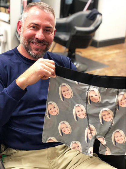 Boxer Uomo Divertenti Personalizzati Foto Idea Regalo Natale