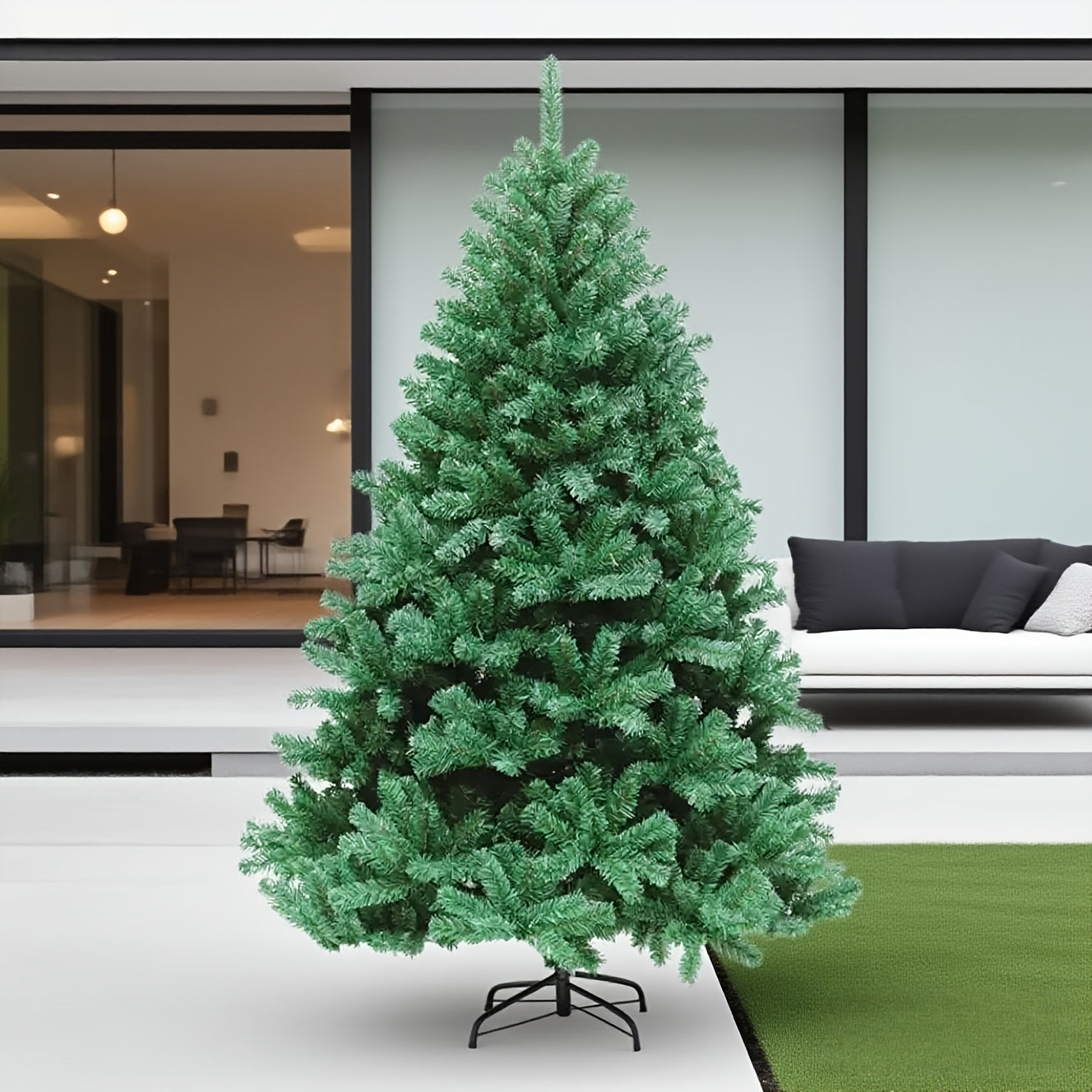 24 Solar Terms Universal New Style Luxury Wide Encryption Simulation V-Shaped Branches Christmas Tree Christmas Decoration Green General Tree